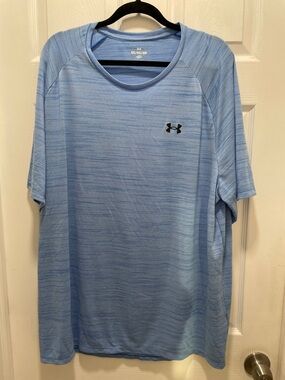 Under Armour Men’s Heathered Sky Blue Short Sleeve Athletic Tee